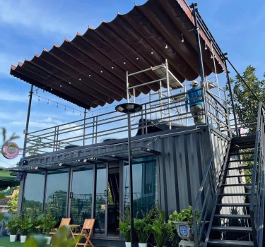 Nhà container 40 feet sân thượng